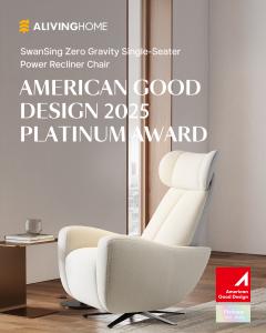 ALIVING HOME AMERICAN GOODDESICN 2025 PLATINUM AWARD RECLINER CHAIR
