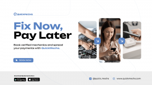 Use the QuickMechs app to book a car repair with the Fix Now, Pay Later option.