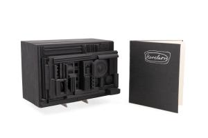 Unsigned wood and black paint sculpture by Louise Nevelson (Ukrainian/American, 1899-1988), 9 ½ inches tall, titled Cryptic Cord #1389 (1966-1967), with two labels. Estimate: $8,000-$12,000