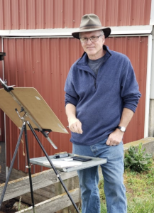 Mark Parmelee, Master watercolorist painting