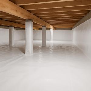 Installed Encapsulation Under Home in Chesapeake, Virginia