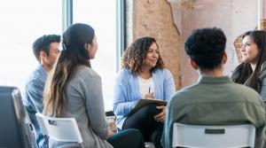 Clients in Group Counseling Session