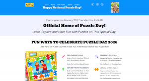 PuzzleDayFun.com is the Official Website of Puzzle Day on January 29th