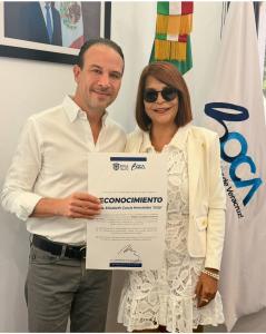 Dra. Lizzy was officially acknowledged by the Mayor of Boca del Río, Juan Manuel de Unanue, in recognition of her impact and her commitment to emotional healing across borders.