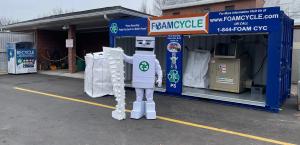 Foam Cycle expanded polystyrene (EPS) collection and recycling system.