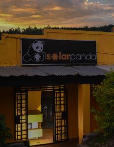 Solar Panda Shop at dusk
