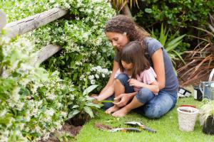Gardening and teaching sustainable ways to live
