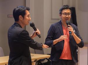 Kimming Yap, Managing Director of Creativeans and Vice President of the Design Business Chamber Singapore; Hong Khai Seng, Founder and Director of Studio Dojo, and President of the Design Business Chamber Singapore.