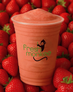 Fresh Monkee Strawberry Protein Shake