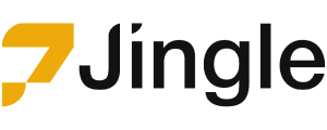 Jingle Plug-In logo – bold black wordmark on an orange background, with clean, modern typography representing a mobile app monetisation tool