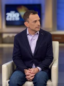 Eric Donoho on the set of The 700 Club for Interview