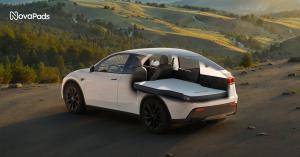 NovaPads Tesla Model Y Juniper Camping Mattress Pro Tesla Bed Air-Foam Mattress with Free Sheet