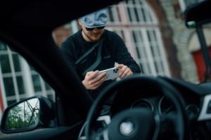 Taking a photo of a vehicle using DriveX