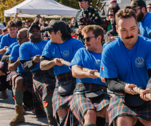 Cameron Highlanders of Ottawa Pulling in the Ottawa Fire Truck Pull