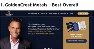 GoldenCrest Metals best for silver and gold IRAs