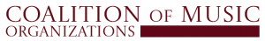 Coalition of Music Organizations text logo