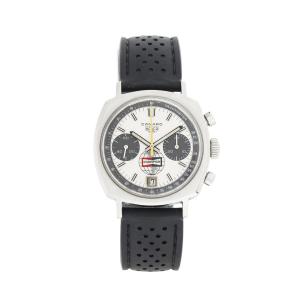 Heuer 1970s Ref. 73443 Camaro “Champion Dial” chronograph, named after the Camaro muscle car, featuring the Champion Spark Plugs logo printed on the dial. (CA$16,520)