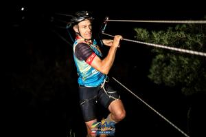 Rope crossing at Rajd Beskidy