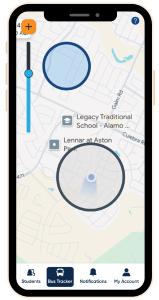 EZ A2B parent app geofencing capability