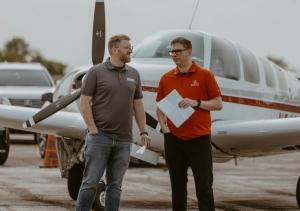Summit Flight Academy co-founders speech Hangar Groundbreaking Ceremony at Lee's Summit Airport