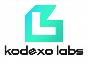 Kodexo Labs logo featuring a gradient blue to green design, representing innovation and cutting-edge technology in AI, custom software, and mobile app development services.