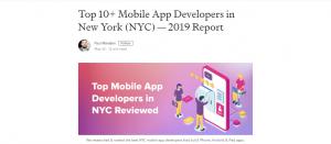 Top App Developers NY