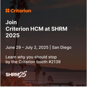 Criterion HCM at SHRM 25