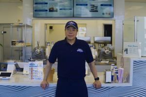 A press photo of Strickland's Costa Mesa owner Neil Liu