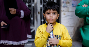 LifeStraw given to Palestinian child refugee in Cairo, Egypt.