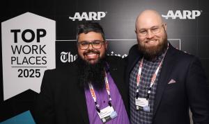 Two Macedon team members celebrated the Top Workplaces achievement while at the Washington Post banquet
