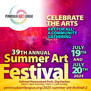 39th Annual Peninsula Art League Summer Art Festival infographic