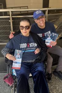 Felicia Stein Trailblazer and Todd Campaigning together