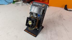 The Nerdaxe Gamma inside a Nerdaxe Modern Stand