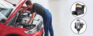 Mechanic repairing a car engine using trusted OEM auto parts from 247 Car Spares.