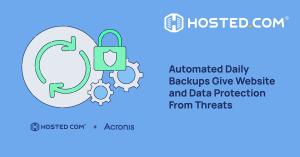 Hosted.com and Acronis, providing automated Website Backups