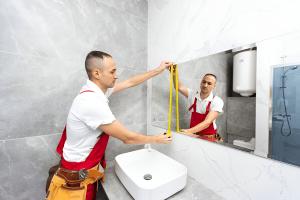  bathroom mirror installation