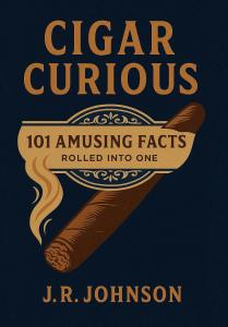 Cover of Cigar Curious, a lighthearted nonfiction book filled with cigar trivia, unusual facts, and cultural anecdotes.