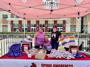 Volunteers Joanne -Patty -Debbie-Pride Festival