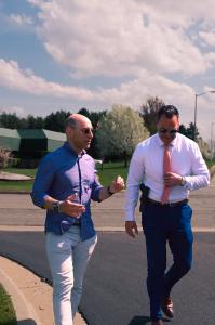 US United co-founders Adam Mizel and Sheriff Chris Swanson in Flint Michigan
