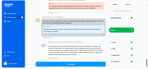 EssayTUTOR's student feedback feature.