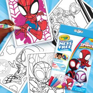 The Crayola Color Wonder Spidey & His Amazing Friends Mini Box Set is a mess free coloring activity.