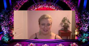 Trace Face-It accepting her Personal Growth award during the Helen Keller Award virtual ceremony for women YouTubers.