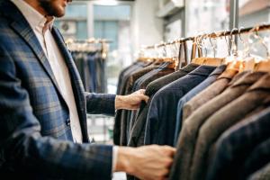 shopping for men's suits