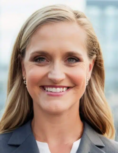 Photo shows a Danielle Solomon, an attorney, smiling