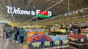 Exterior of Food Bazaar Supermarket, site of Sweet Robo’s recent pilot program.