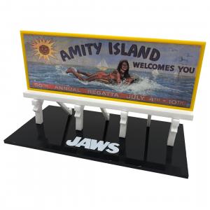 Jaws Amity Island Billboard Scaled Prop Replica Factory Entertainment