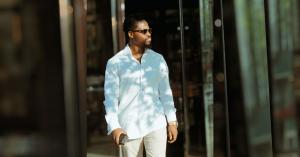 Founder and Canadian Business investor Israel Gimba walking out of a meeting