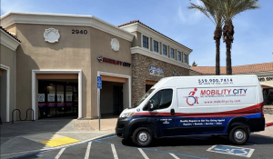 Photo ofStorefront with Van: Mobility City of Fresno located at 2940 E Nees Avenue, Fresno, California 93720, TEL 559-900-7414 