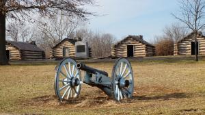 Historic Valley Forge - Log Cabins & Canon