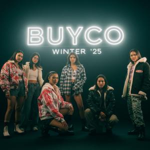 Buyco’s exclusive Winter ’25 collection, blending Y2K-inspired designs with cozy couture. Models showcase modern winter fashion at an exclusive Los Angeles event.